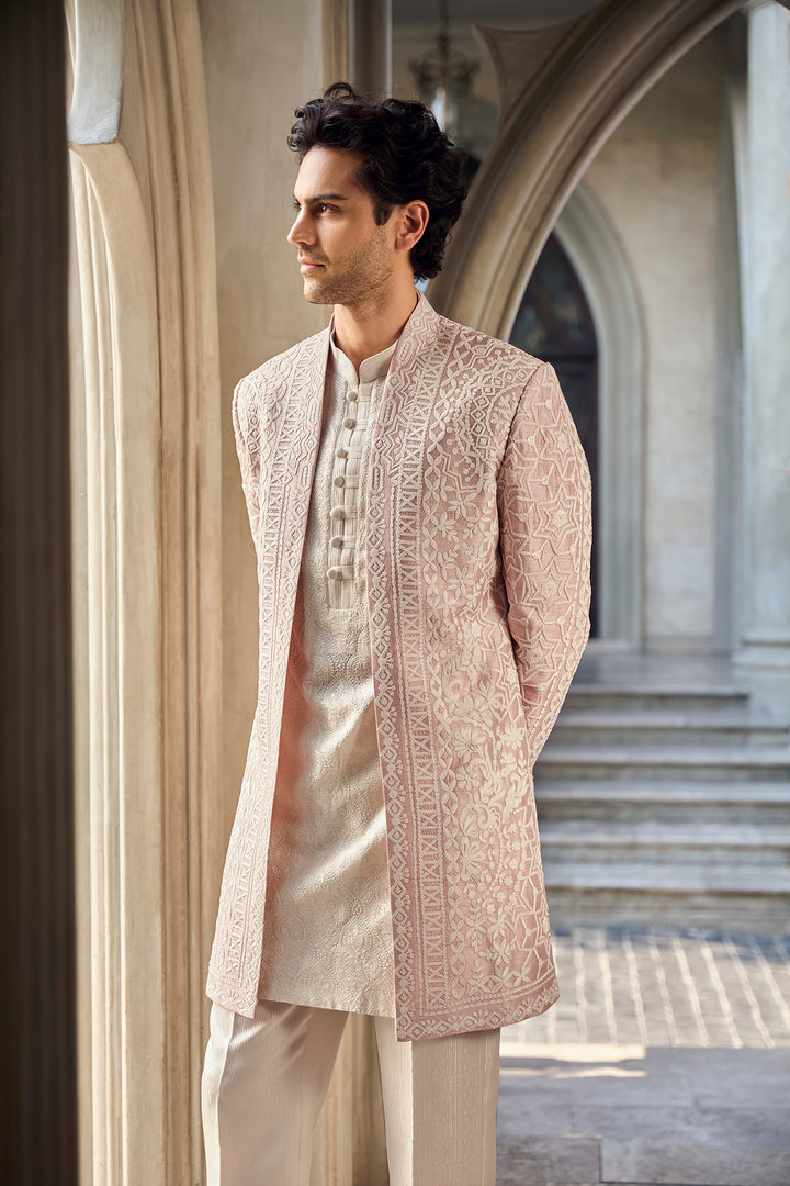 Dusty Rose Open Jacket Set