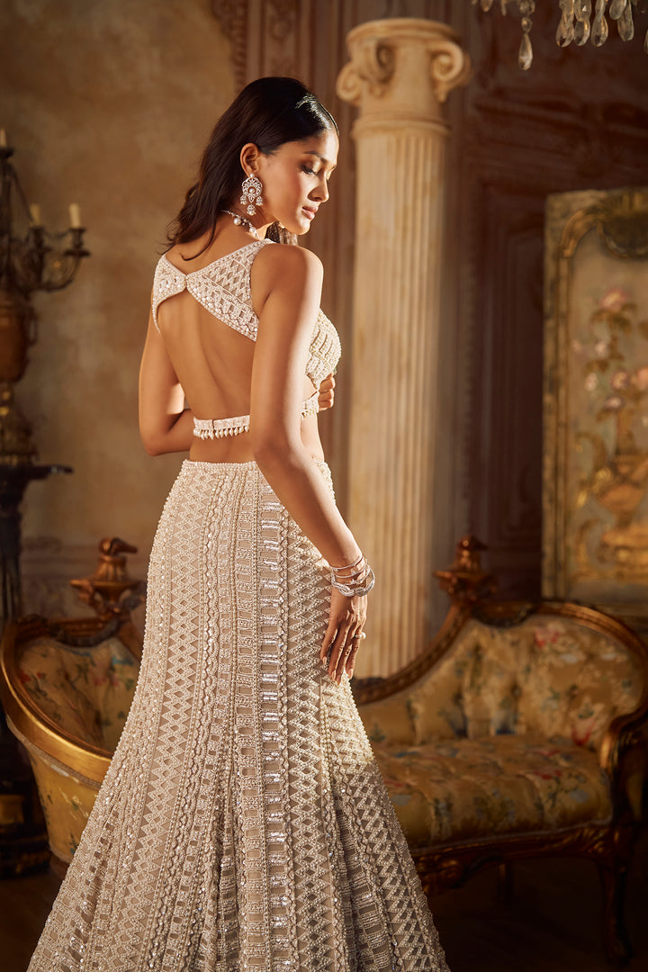 Champagne Pearl Skirt Set