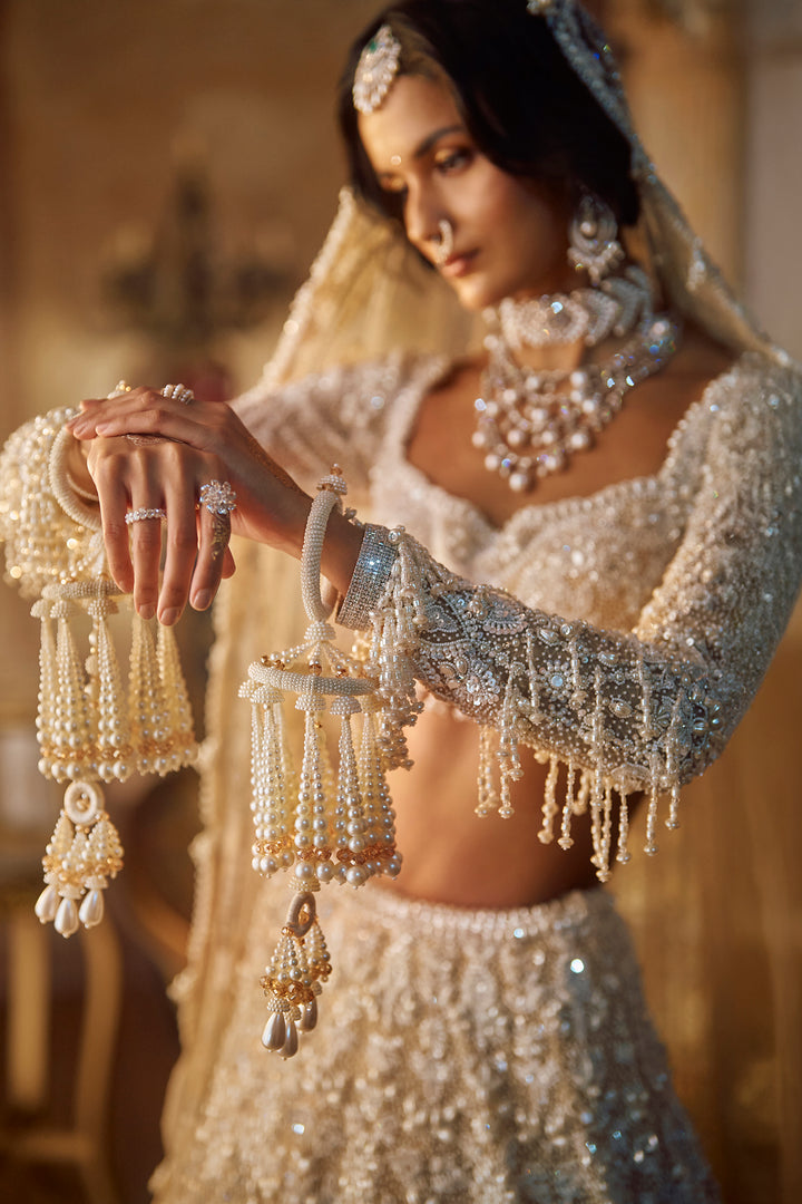 Nude Pearl Lehenga Set