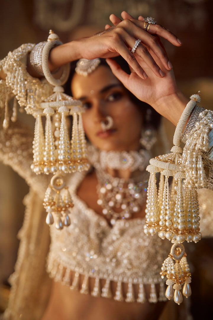 Nude Pearl Lehenga Set