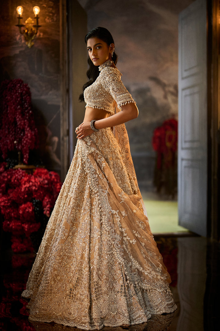 Nude Pearl Lehenga Set
