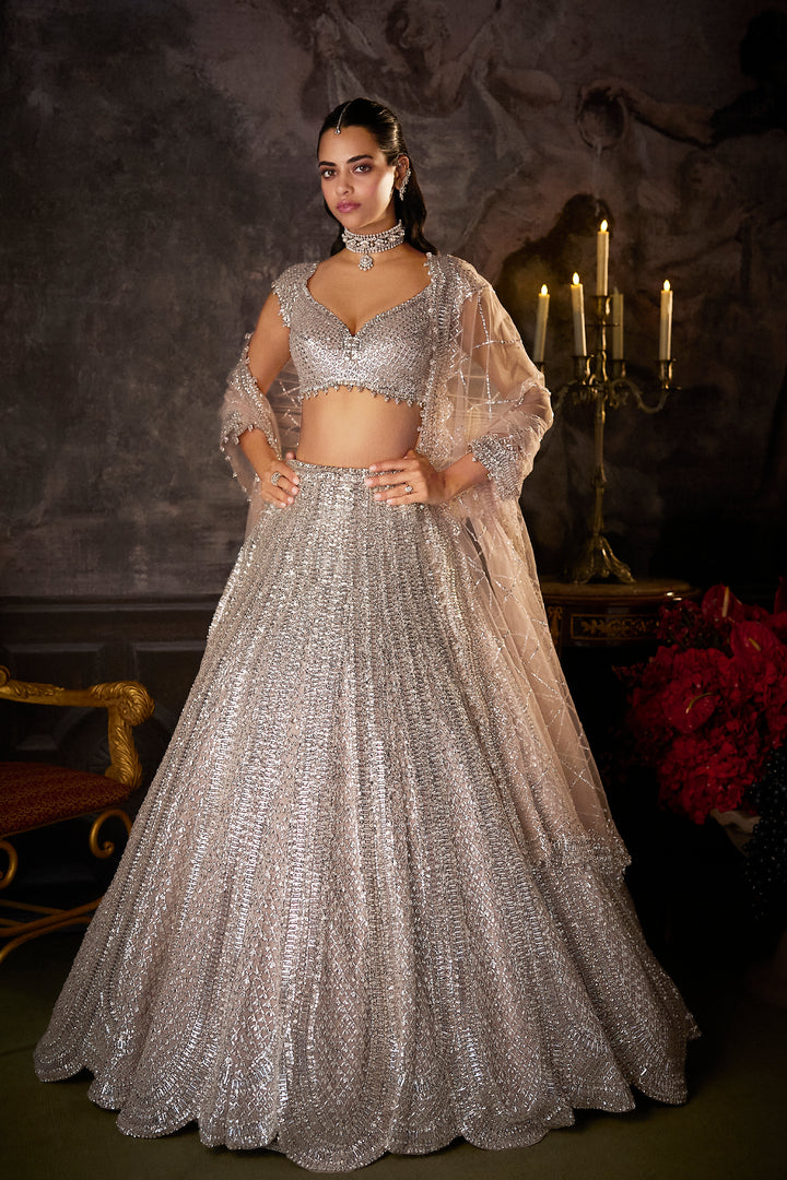 Dusty Mauve Lehenga Set