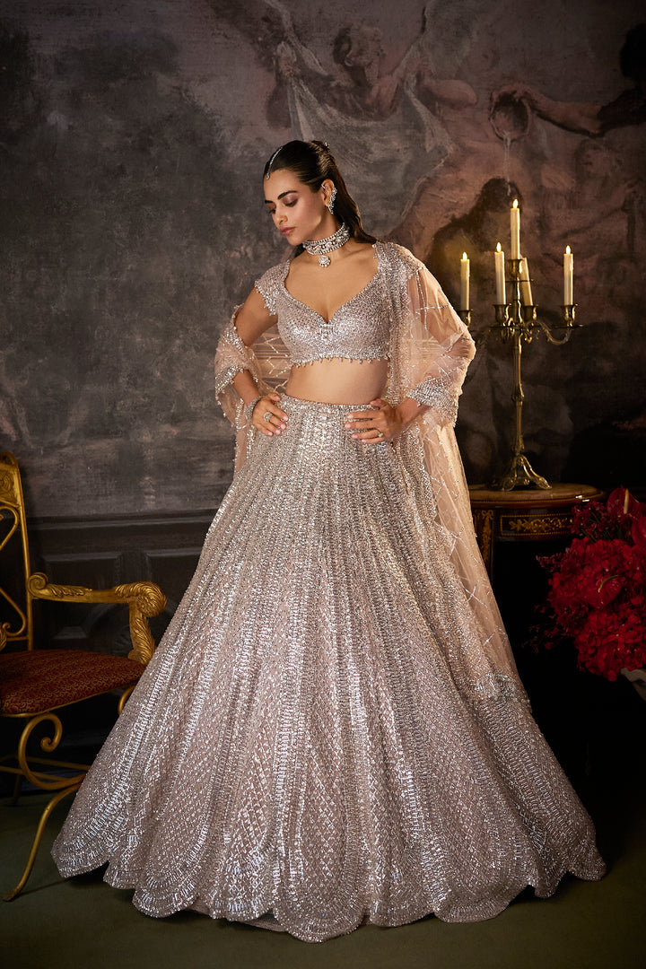 Dusty Mauve Lehenga Set
