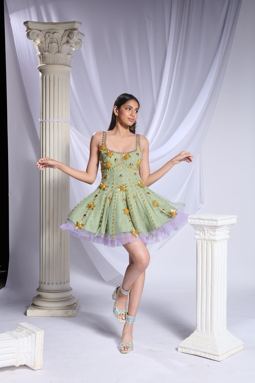 Nebula Nightfall Baby Doll Dress