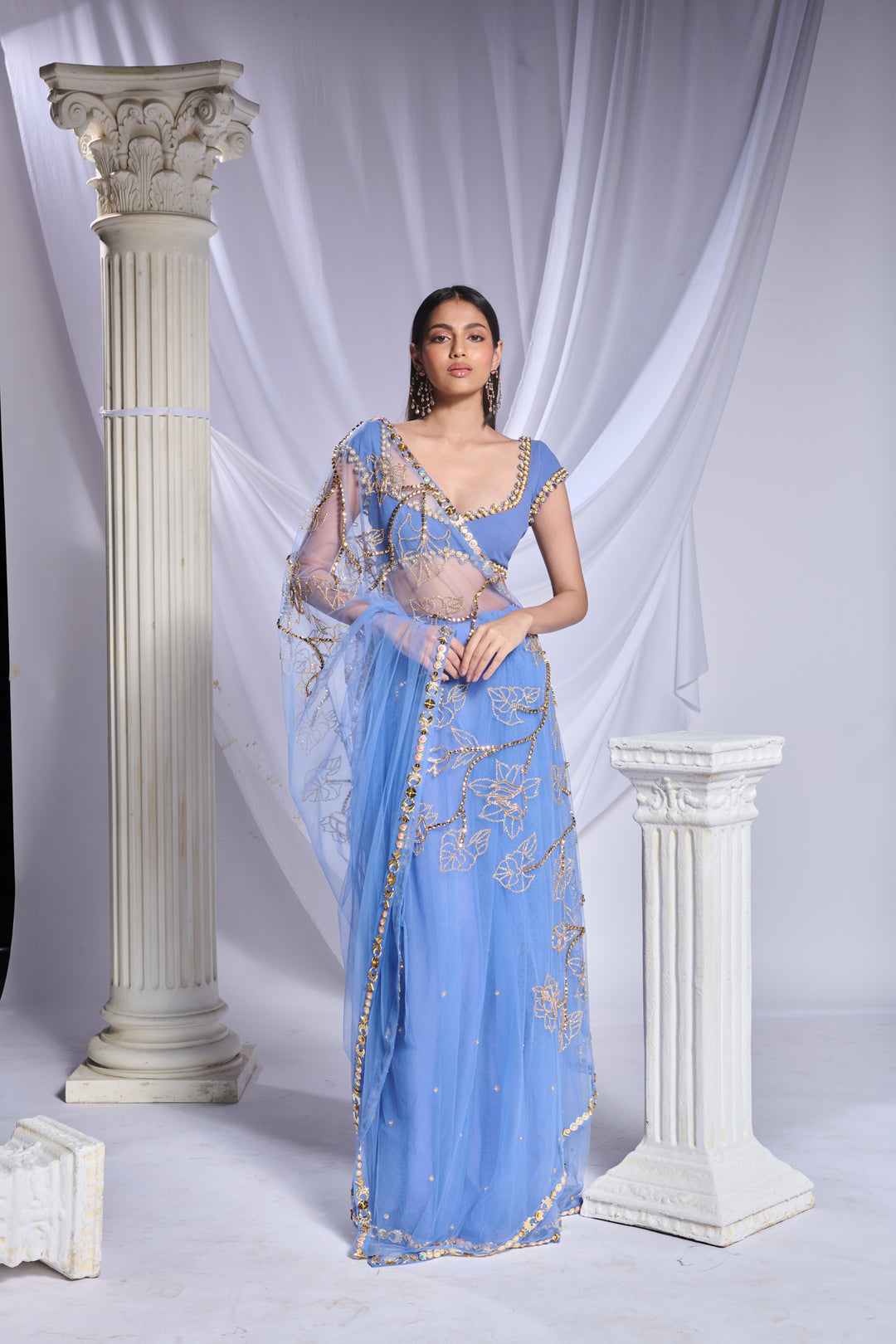 Sea's the Day Saree Set