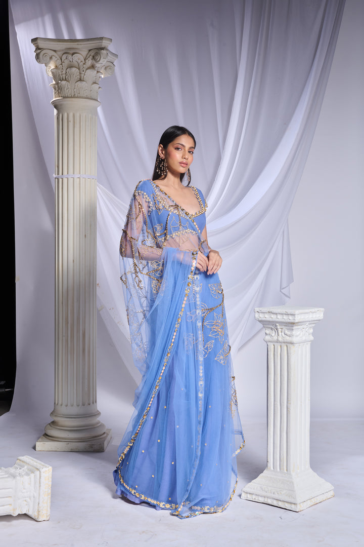 Sea's the Day Saree Set