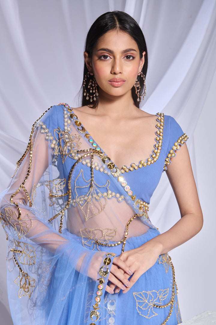 Sea's the Day Saree Set
