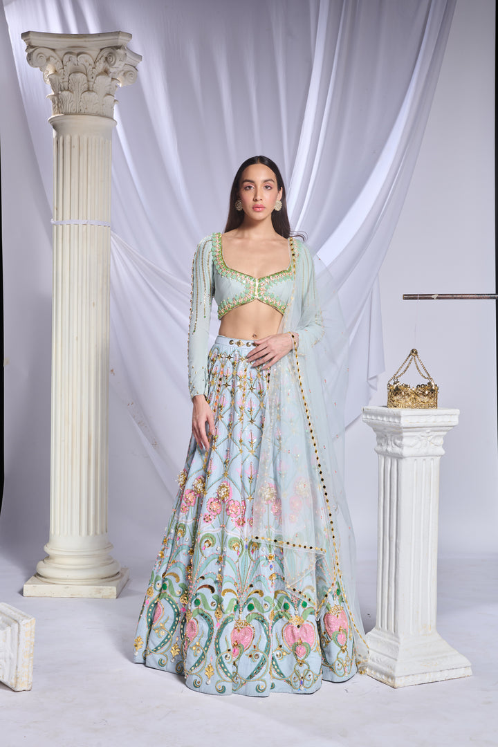 Mint Mystique Lehenga Set