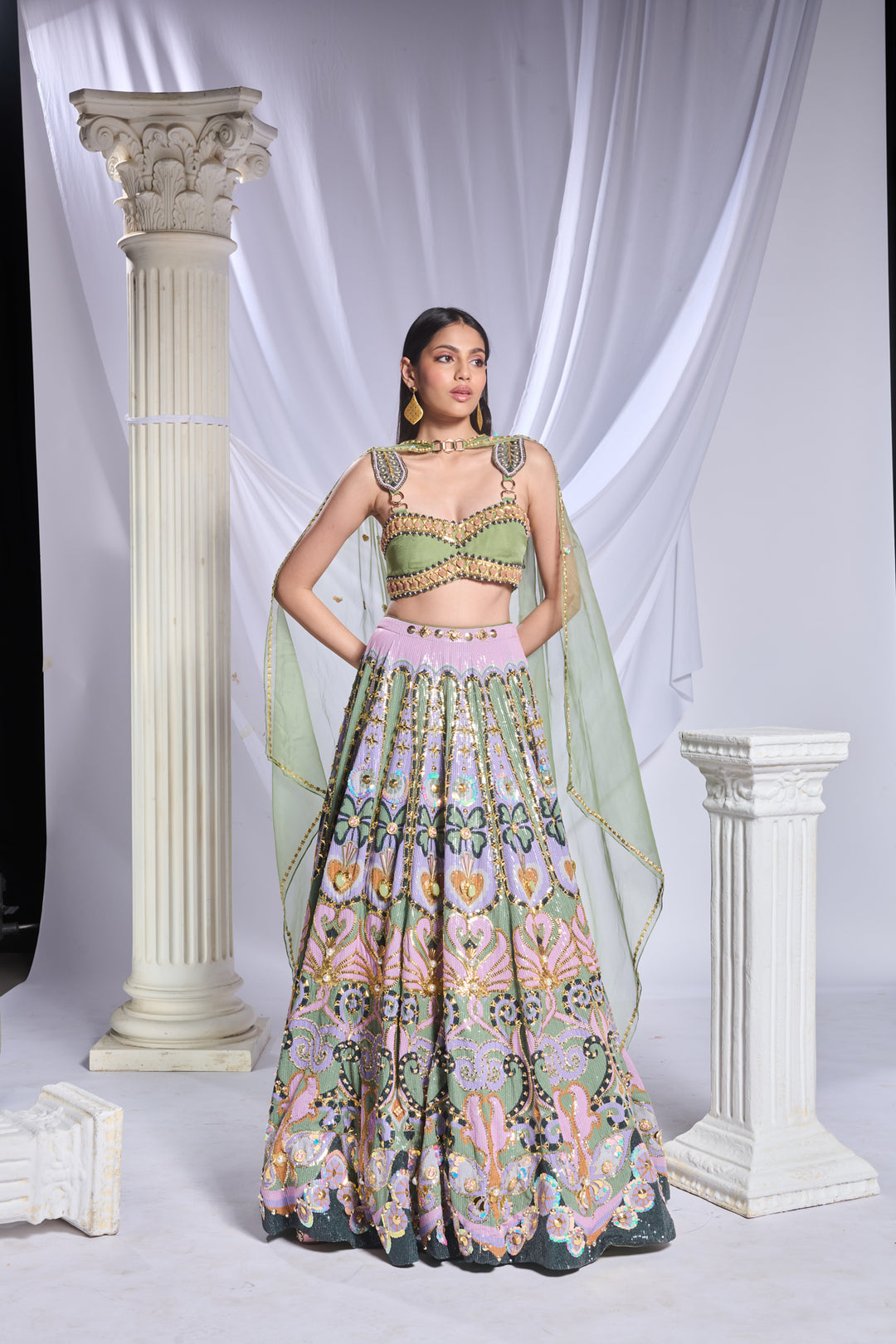 Celtic Hearts  Lehenga Set