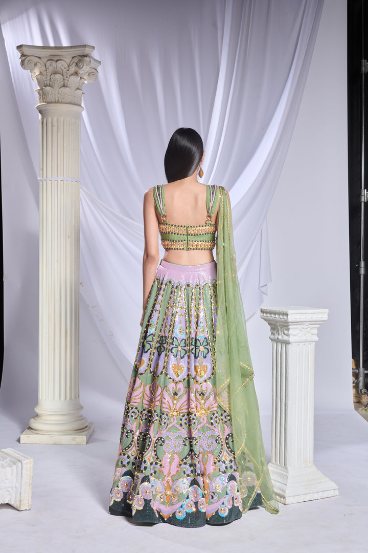 Celtic Hearts  Lehenga Set