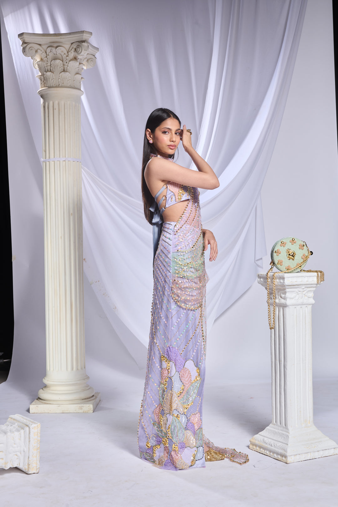 Moonlit Melody Saree