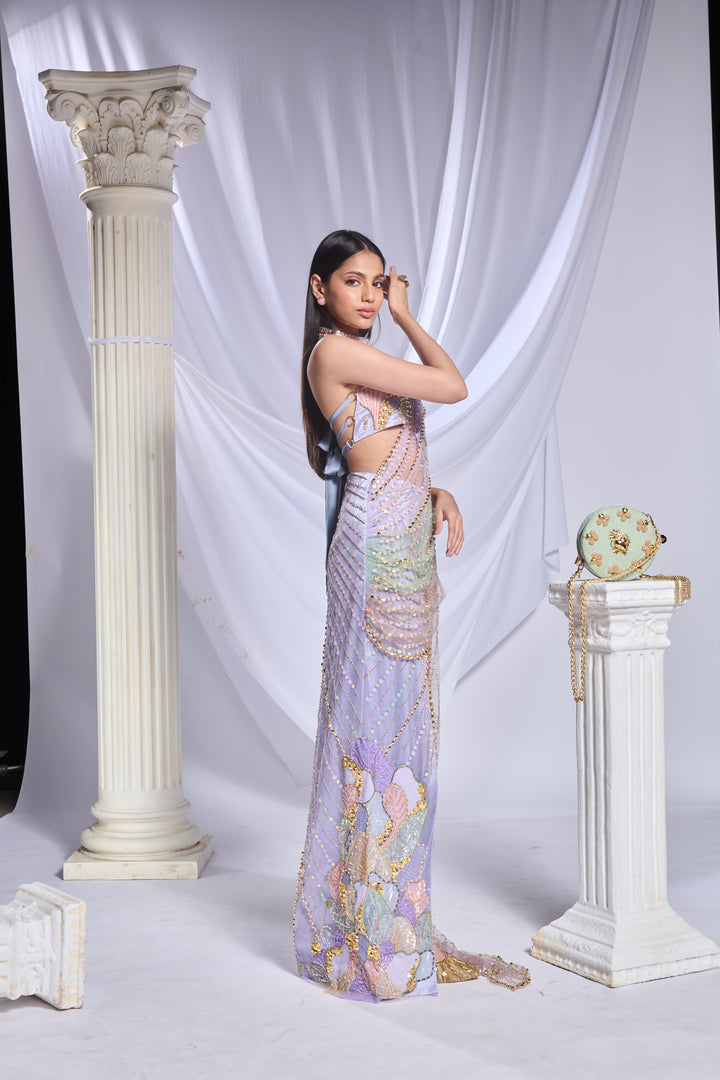 Moonlit Melody Saree
