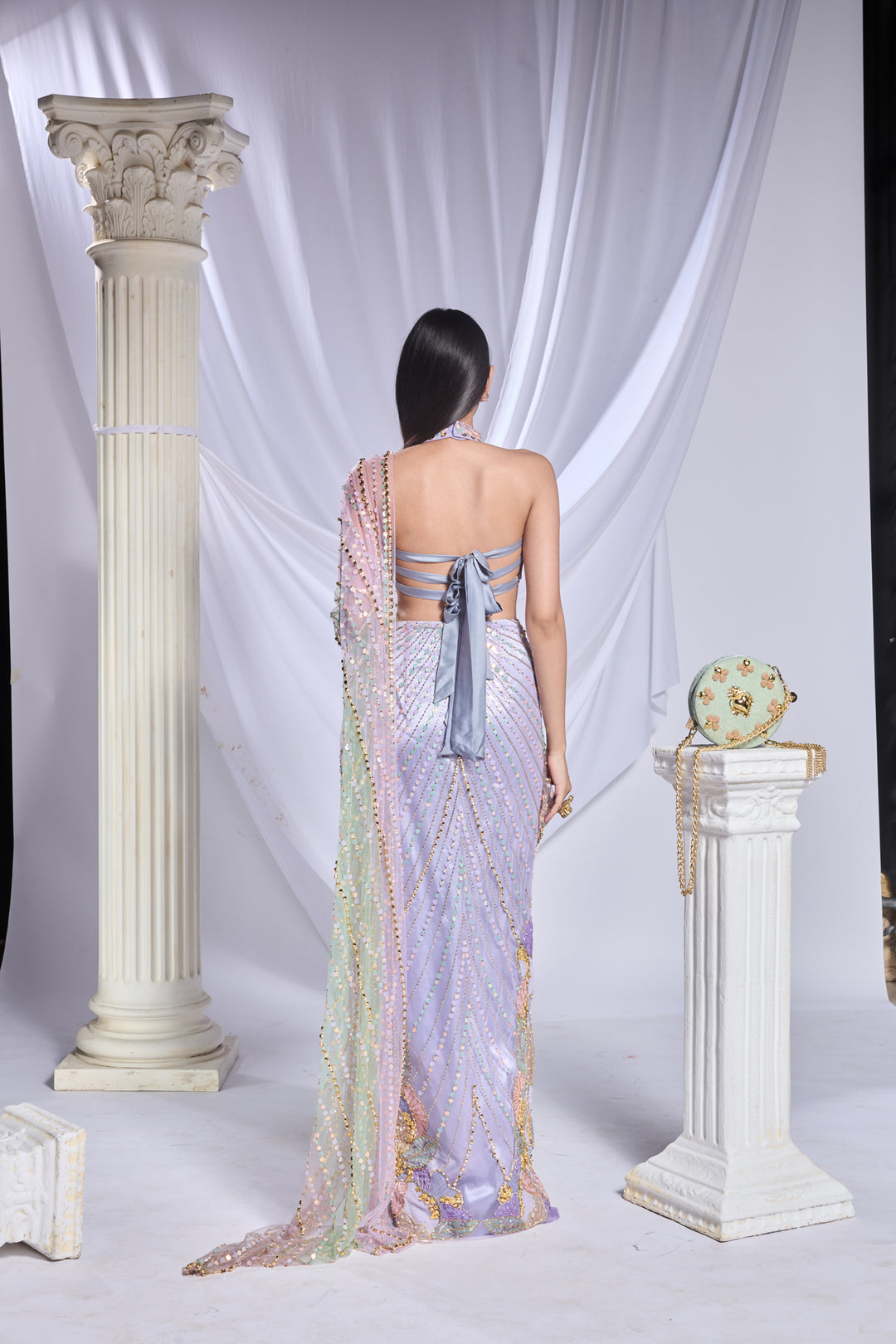 Moonlit Melody Saree
