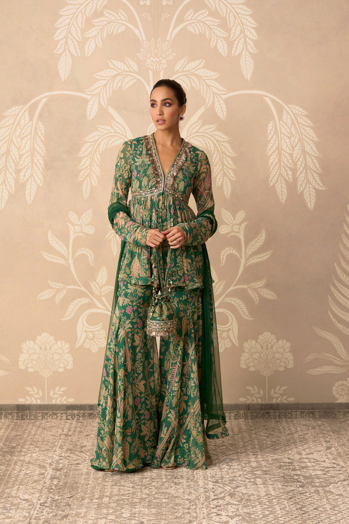 Nazneen Peplum Garara Set