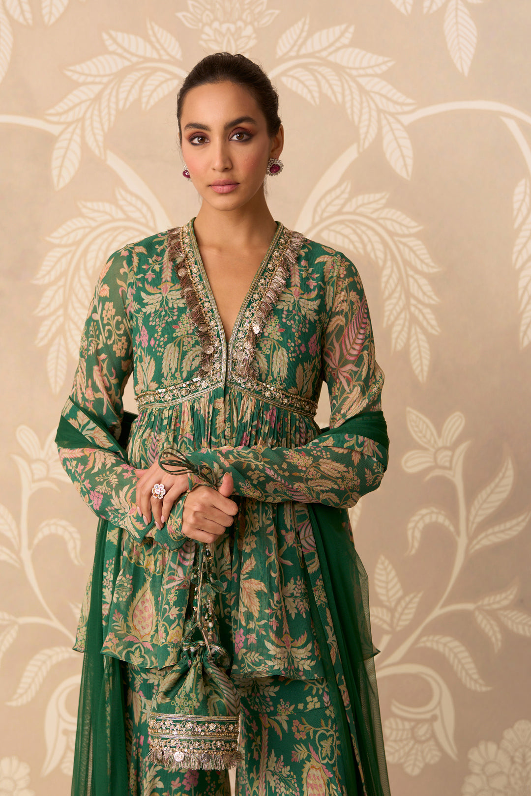 Nazneen Peplum Garara Set