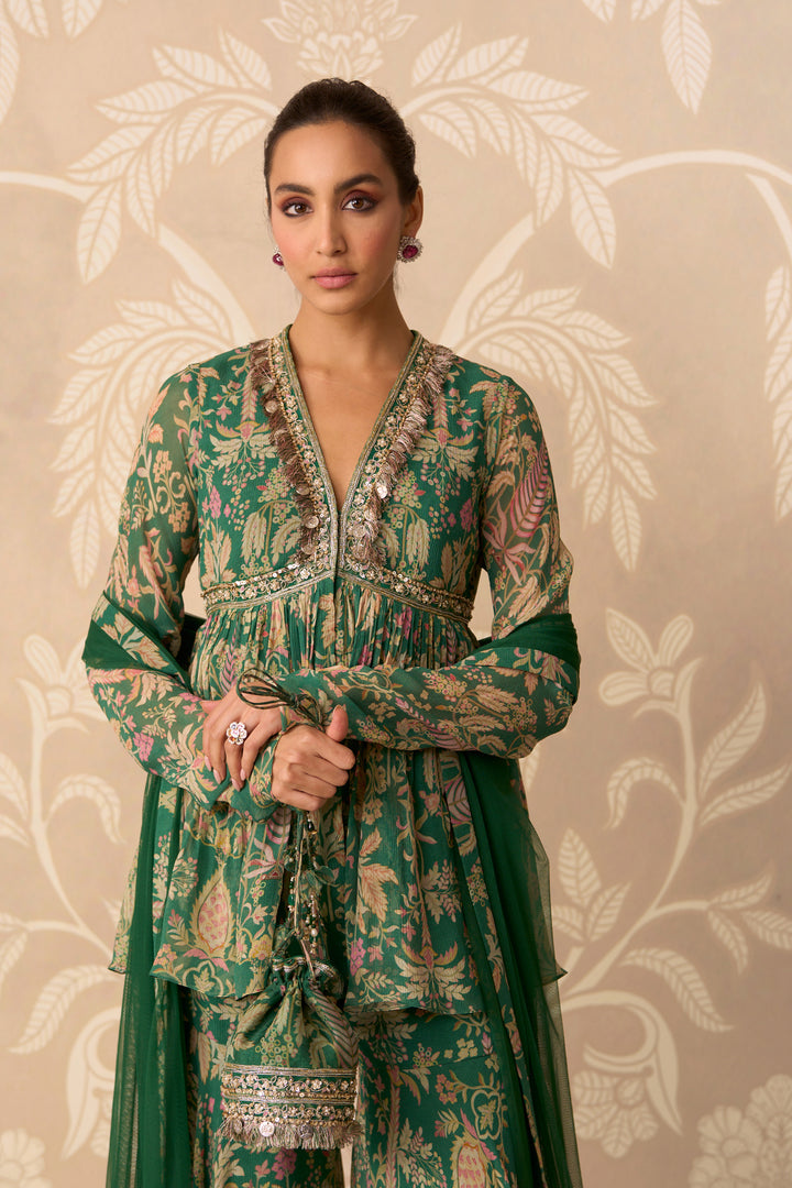 Nazneen Peplum Garara Set
