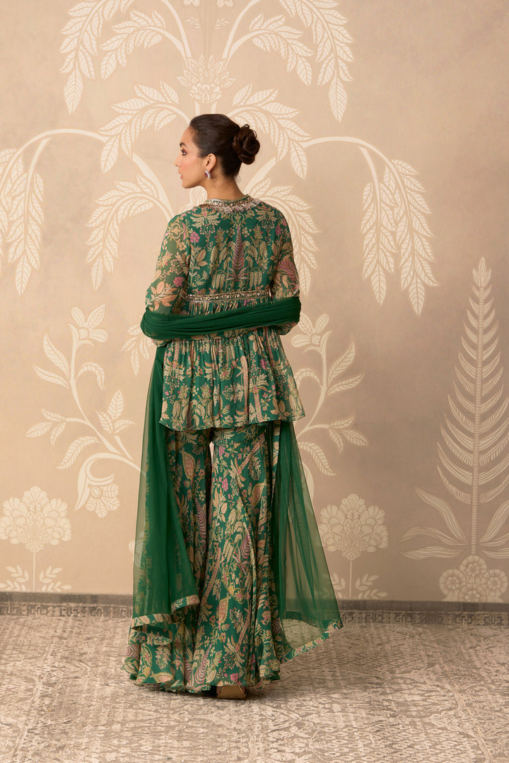 Nazneen Peplum Garara Set