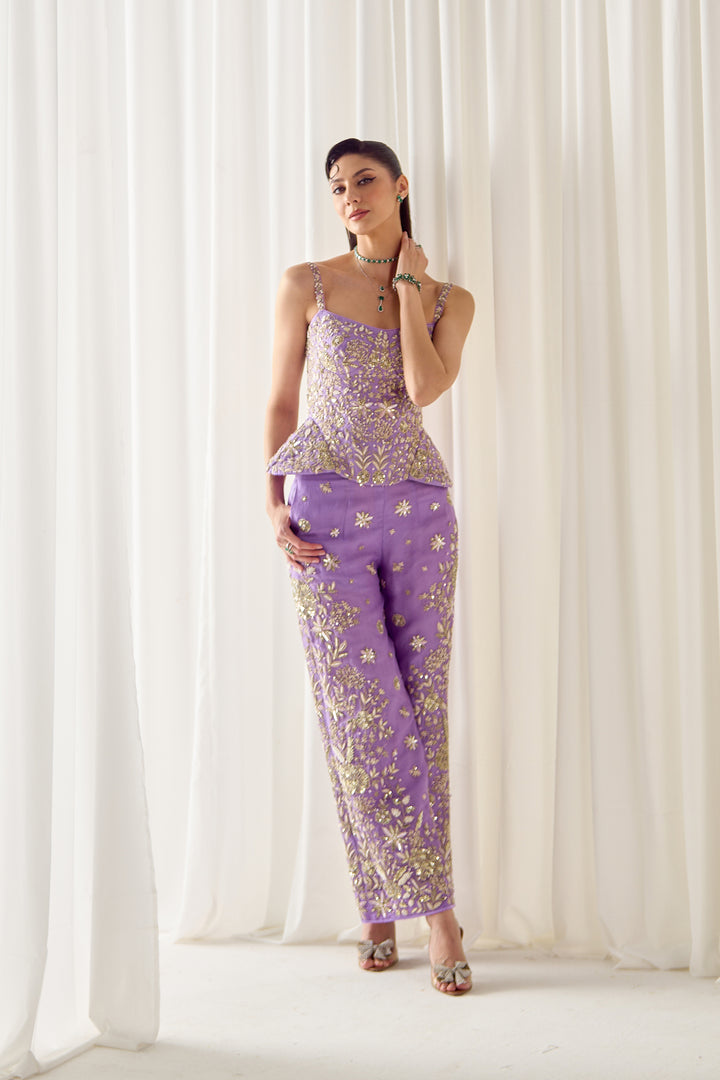 Lavender Corset And Pants