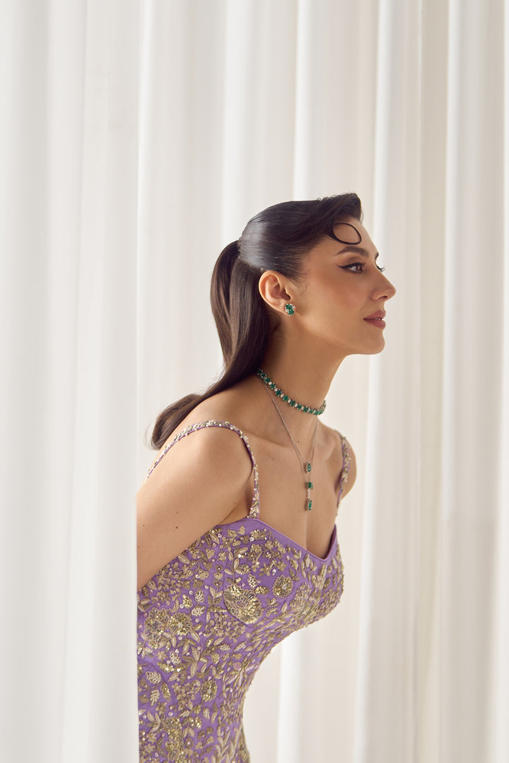 Lavender Corset And Pants