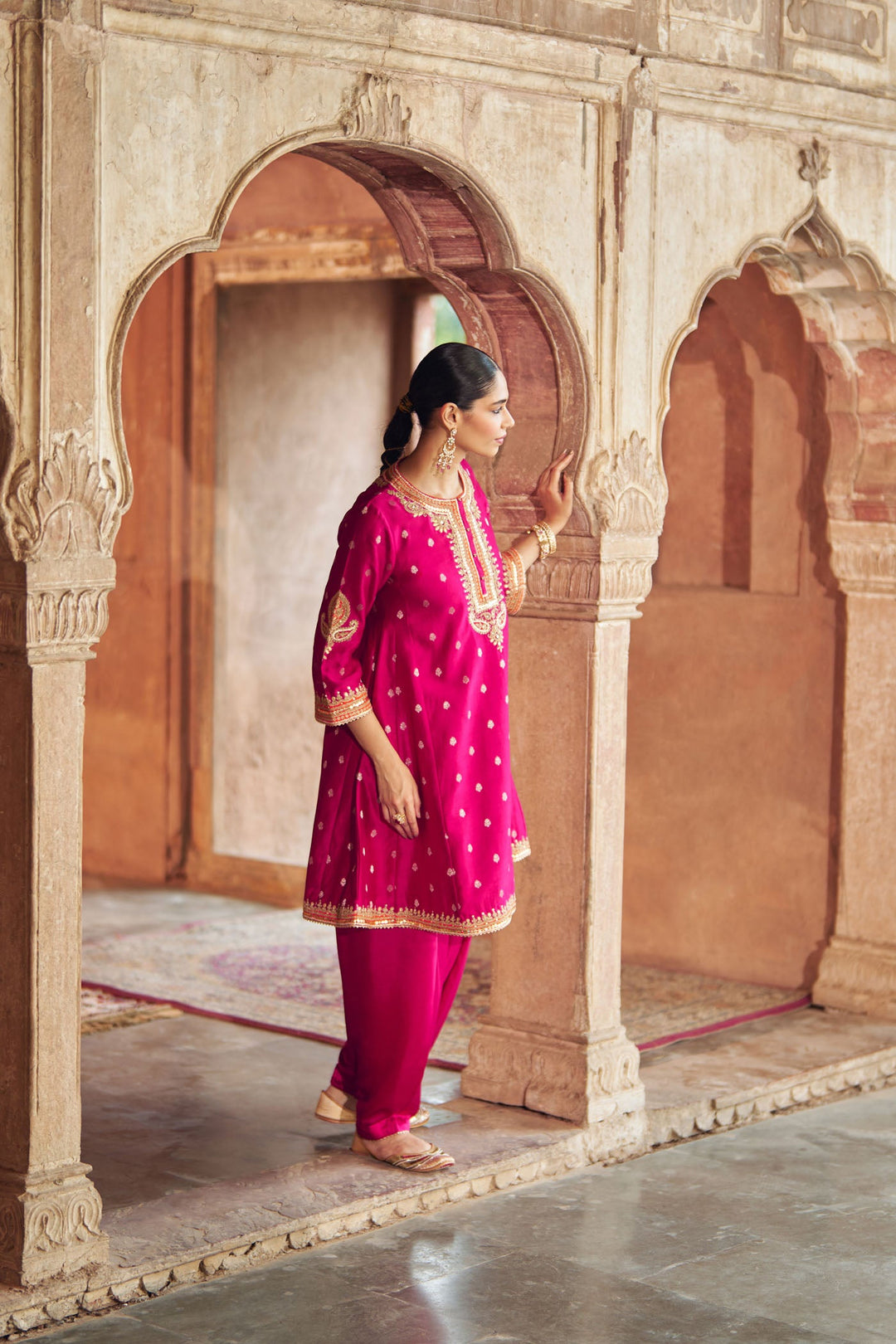 Inaayat - Hotpink Chauga With Salwar