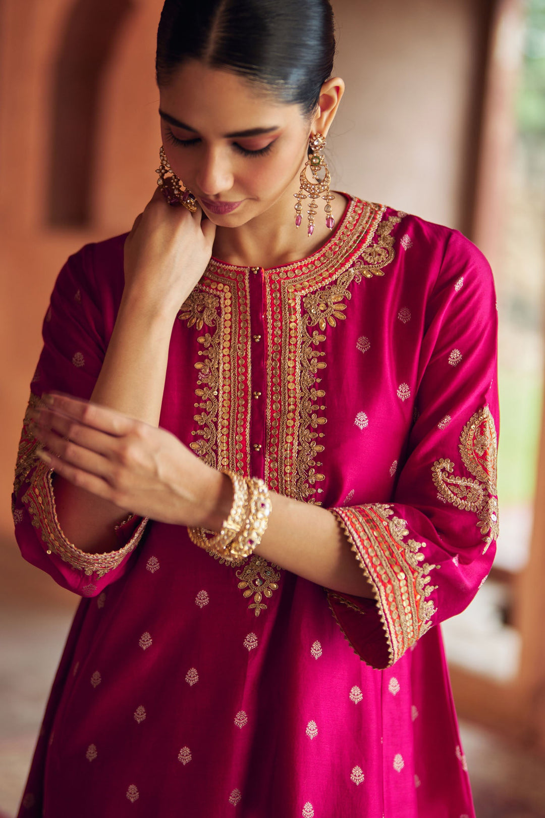 Inaayat - Hotpink Chauga With Salwar