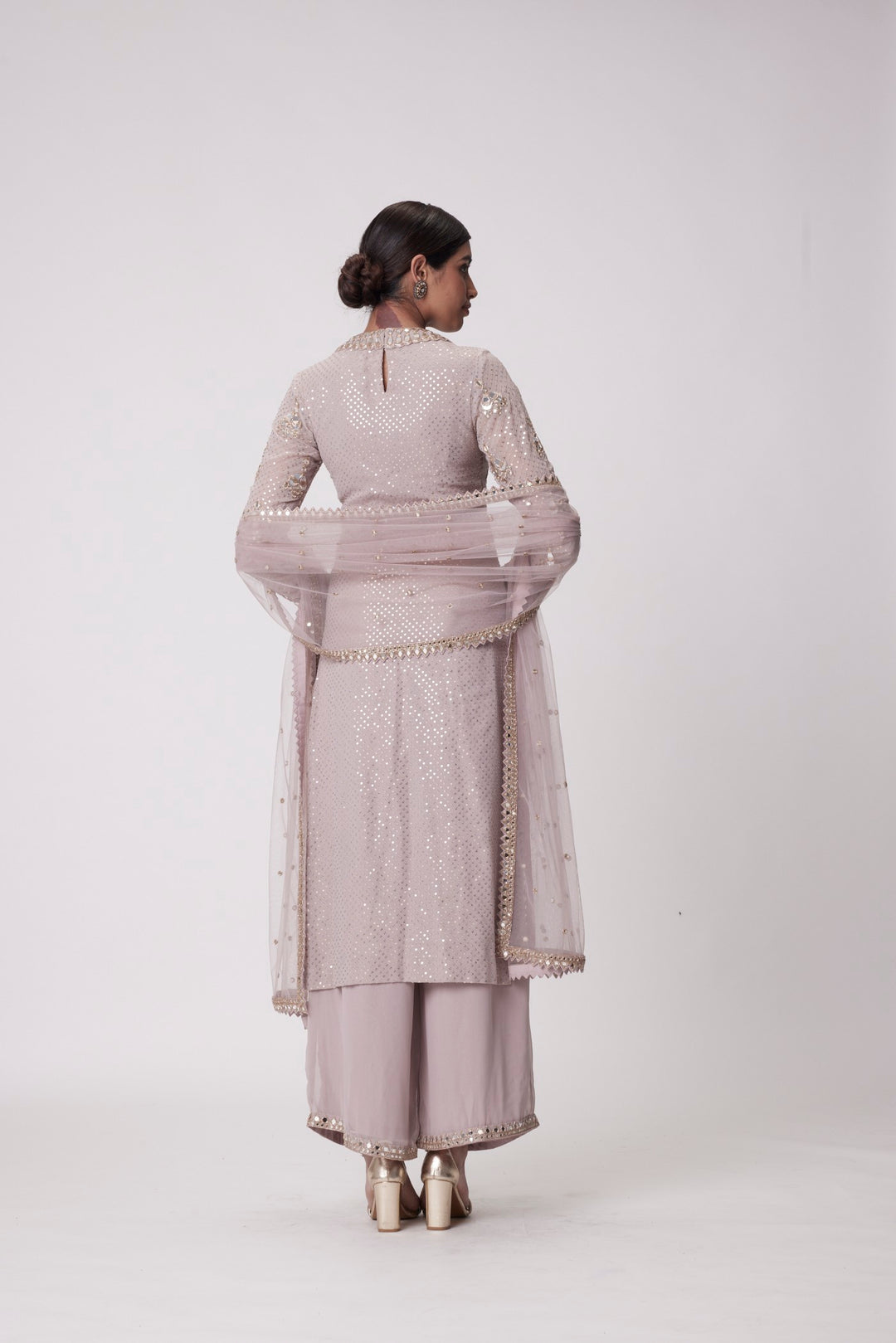 Mud Mauve Straight Kurta Set