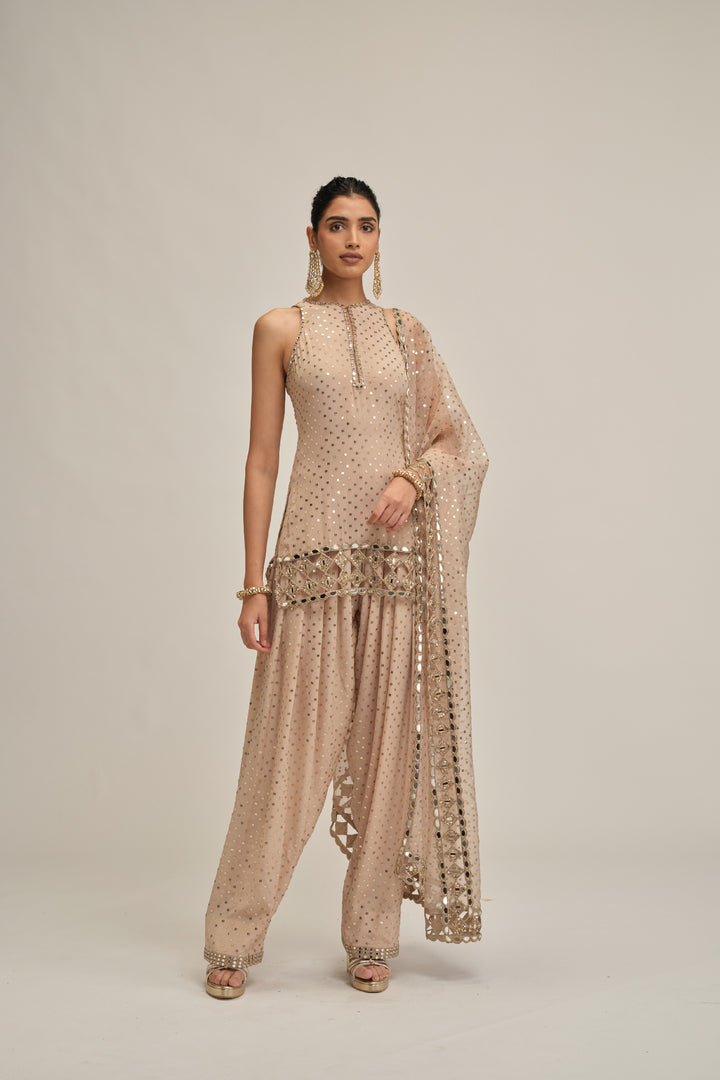 Light Beige Kurta Salwar Set