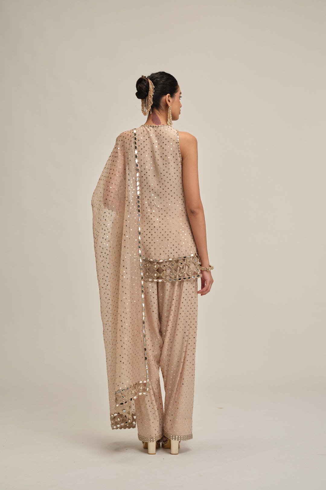 Light Beige Kurta Salwar Set