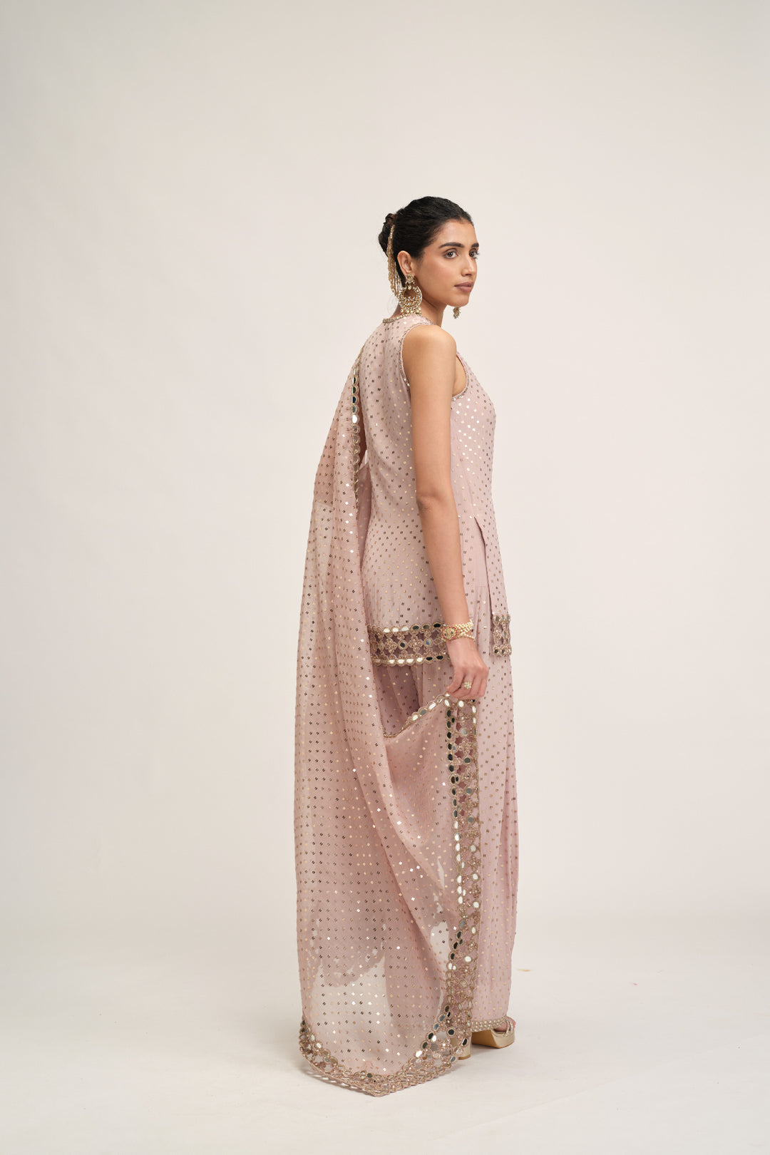 Ash Pink Kurta Salwar Set