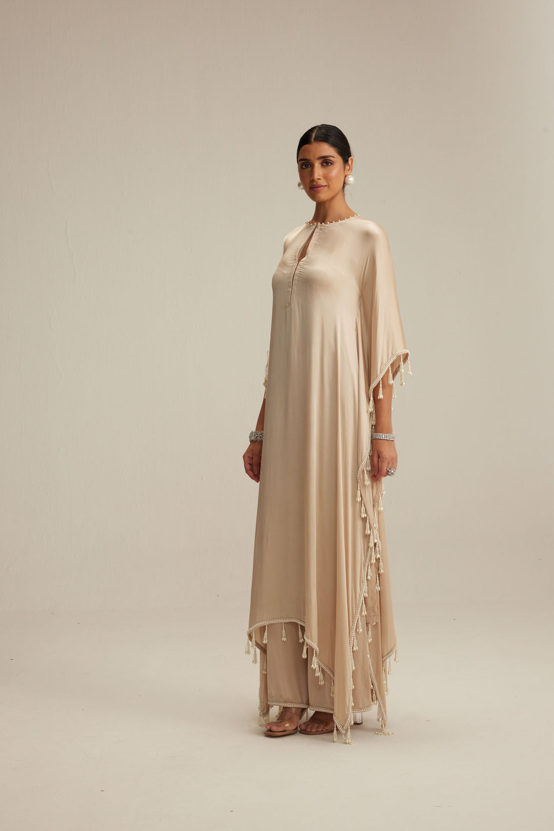Light Beige Kaftaan Set