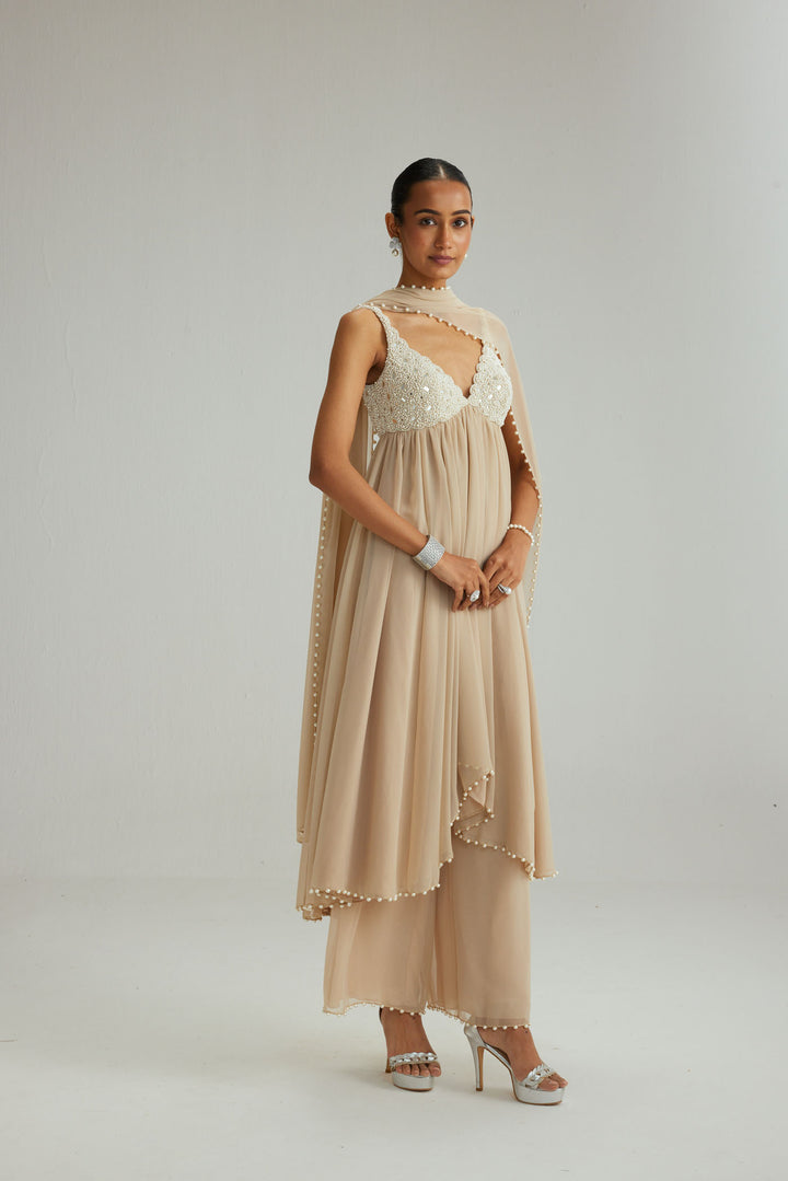 Light Beige Kurta Set