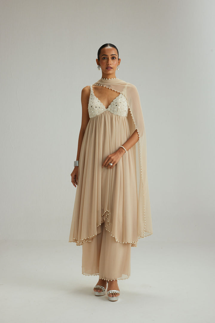 Light Beige Kurta Set