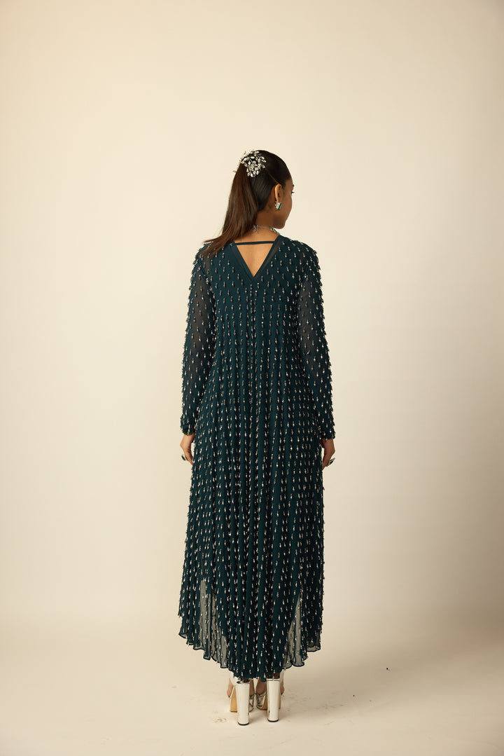 Dark Teal Drop Kurta Set