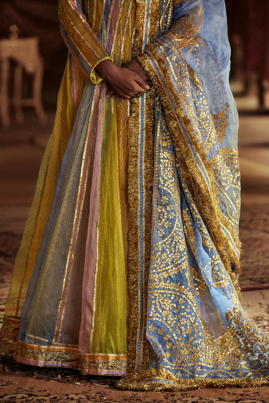 Jahaan Angrakha Pant Set-A