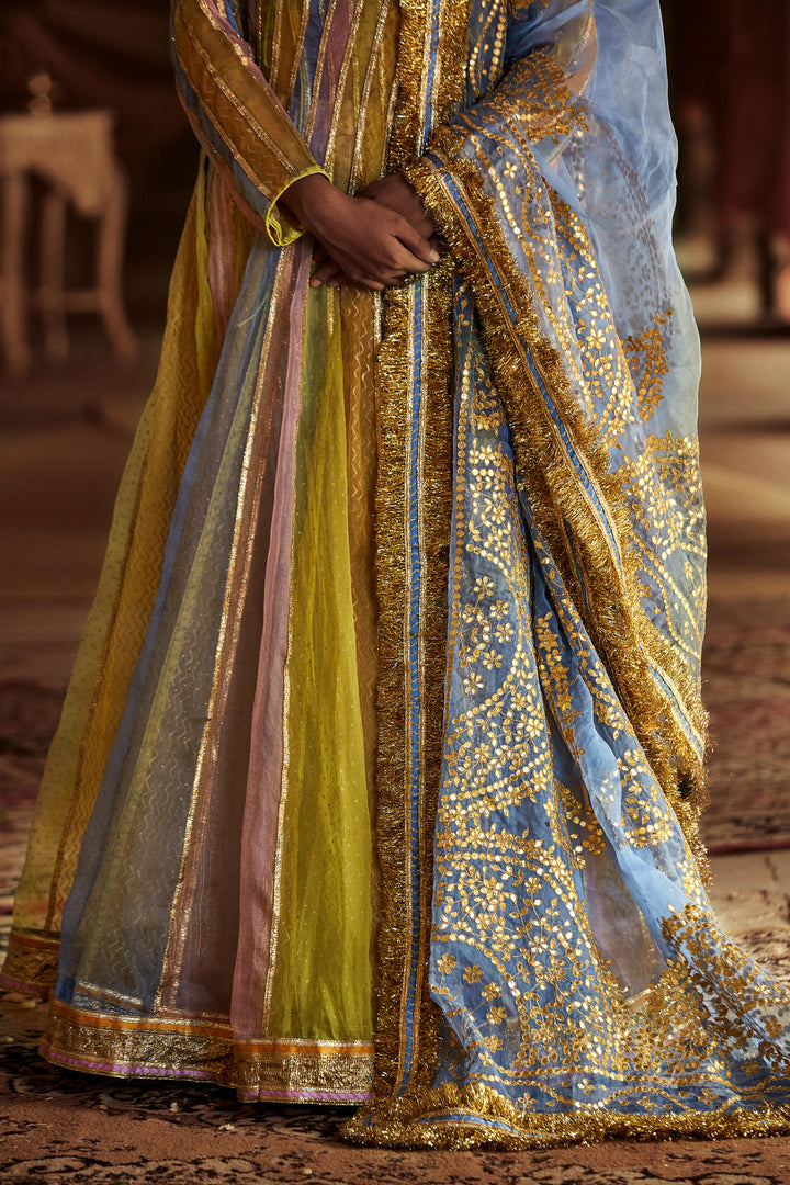 Jahaan Angrakha Pant Set-A