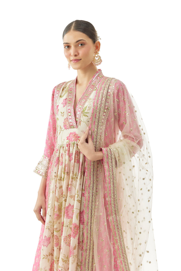 Riya Tunic With Palazzo And Dupatta