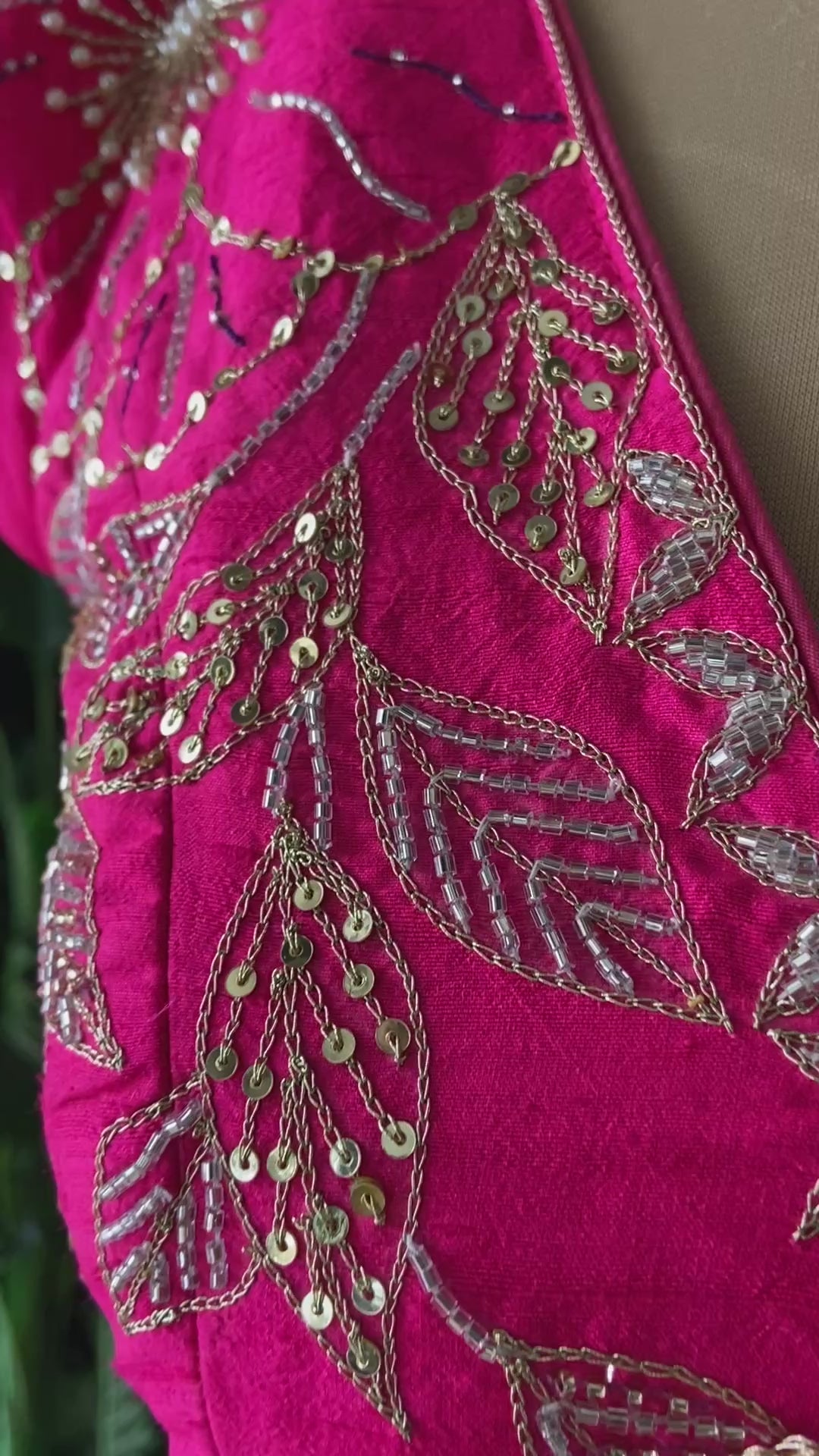 Black Organza Embroidered Saree