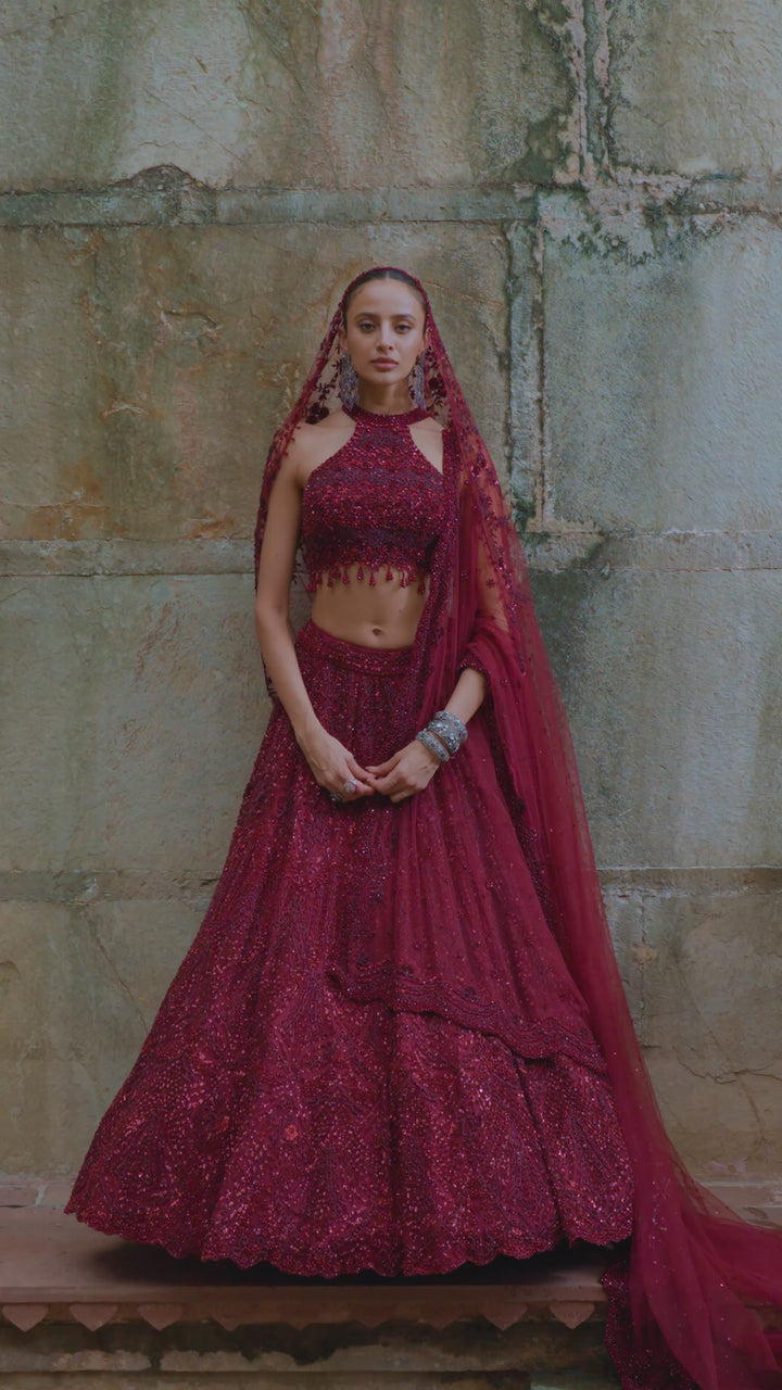 Burgundy Ruha Lenga