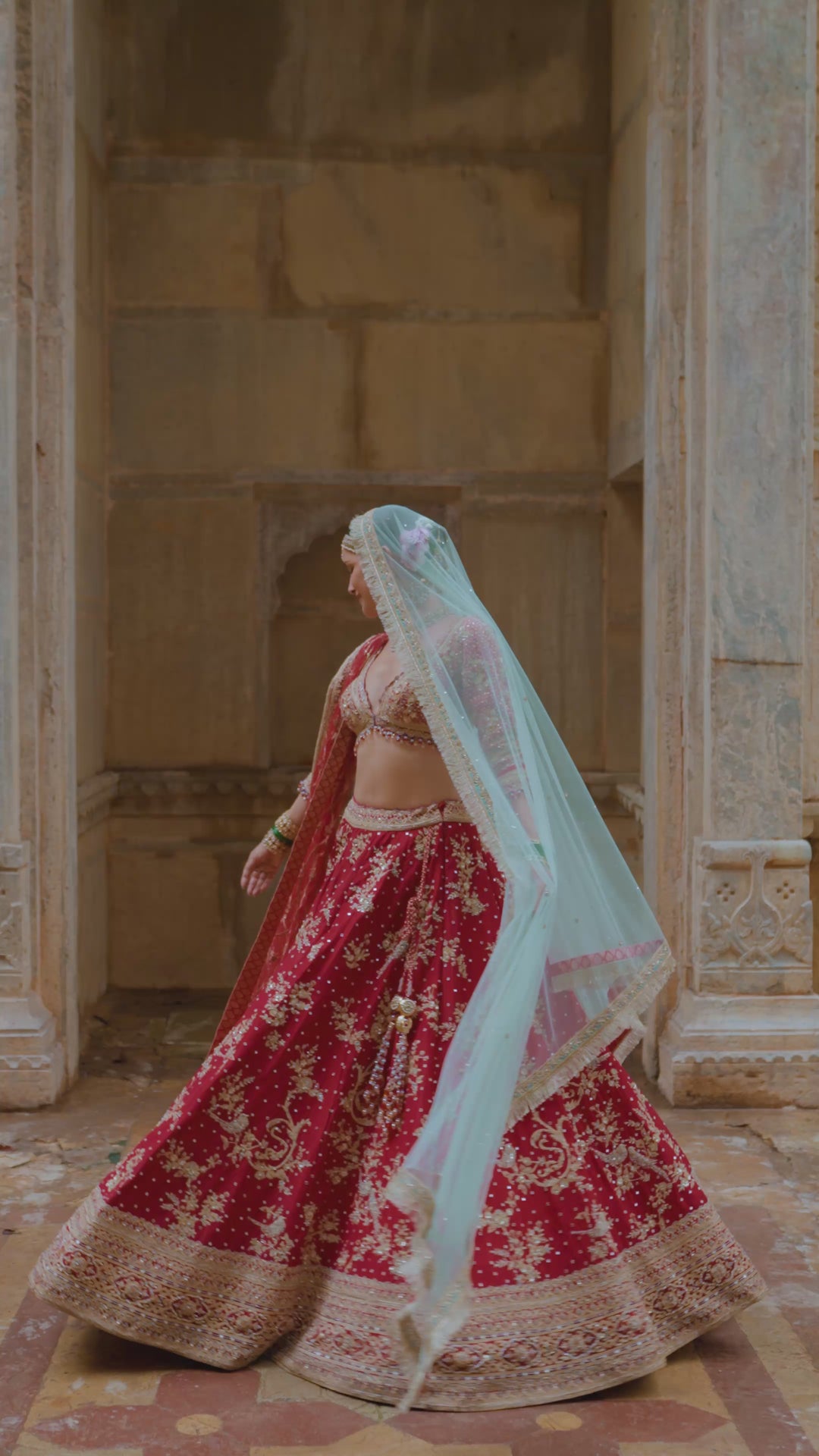 Reet Beadwork Lehenga
