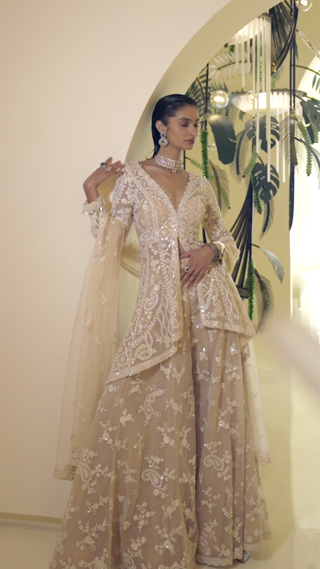 High-Low Dori Sharara Set