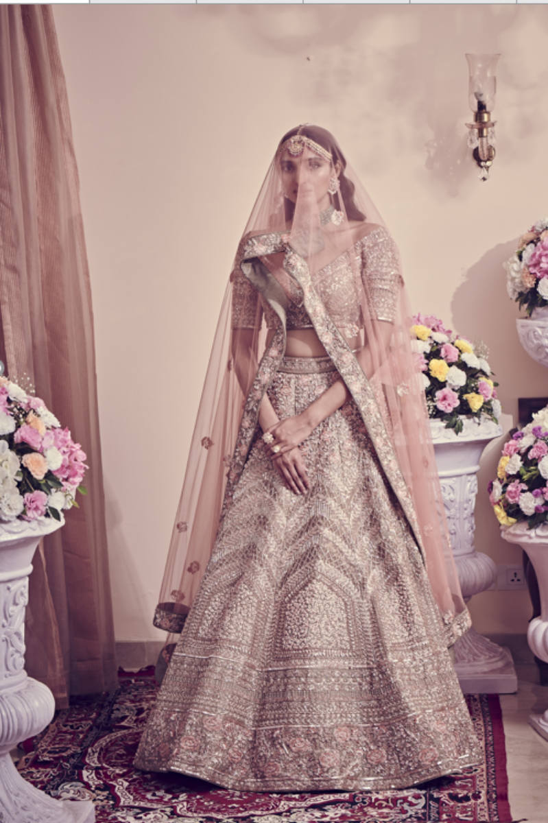 Our client looking ethereal in this royal bridal lehenga. Supremely  curated! #Clientdiaries #sagecouture #sageclient #lehenga #outfit