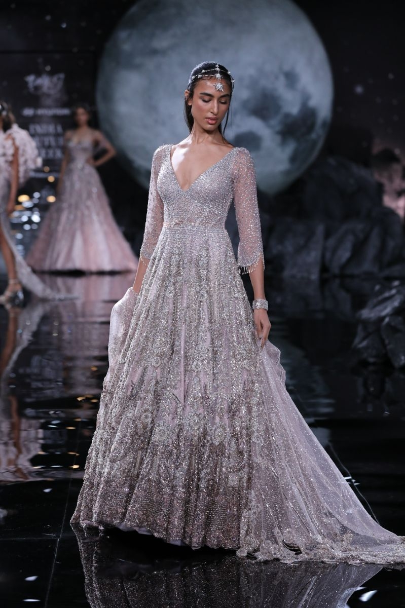 Europa Shimmer Tulle Gown