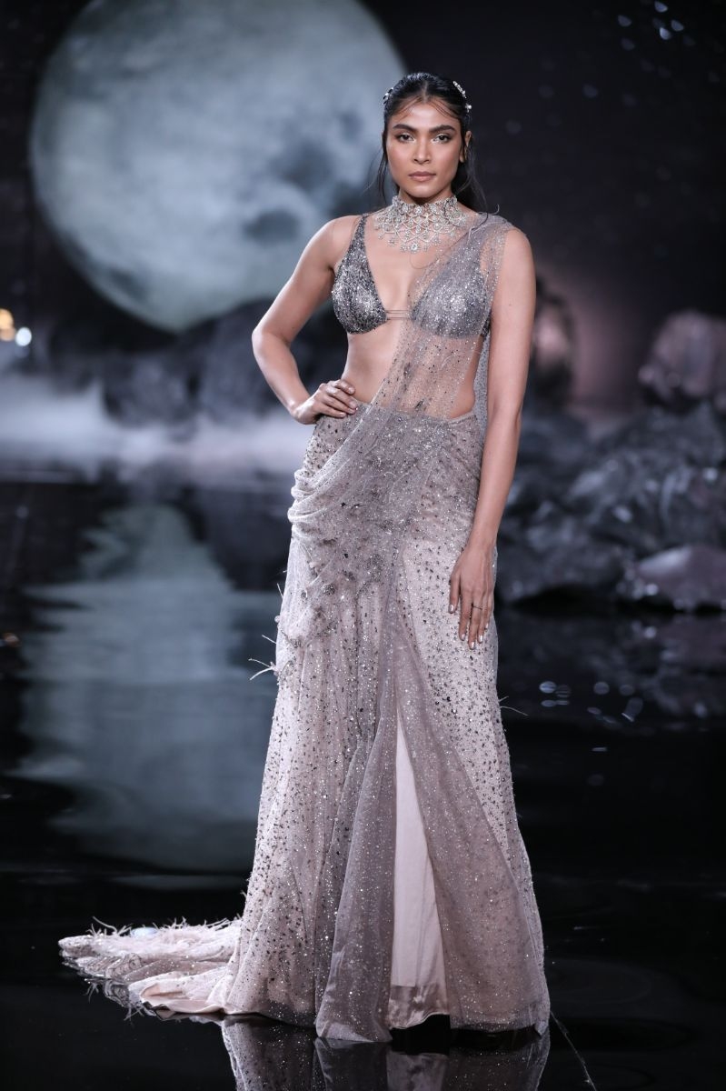 Eres lehenga sari set