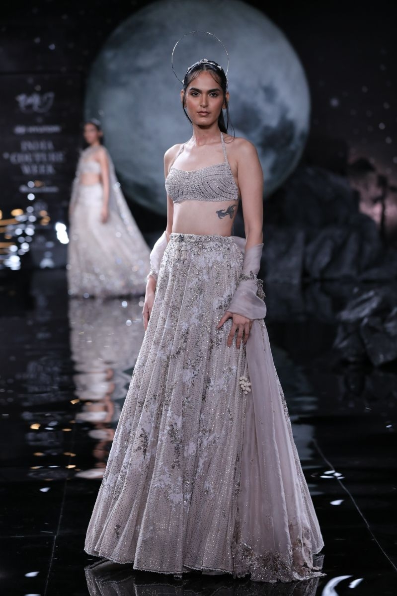 Zoe Chikankari mukaish lehenga