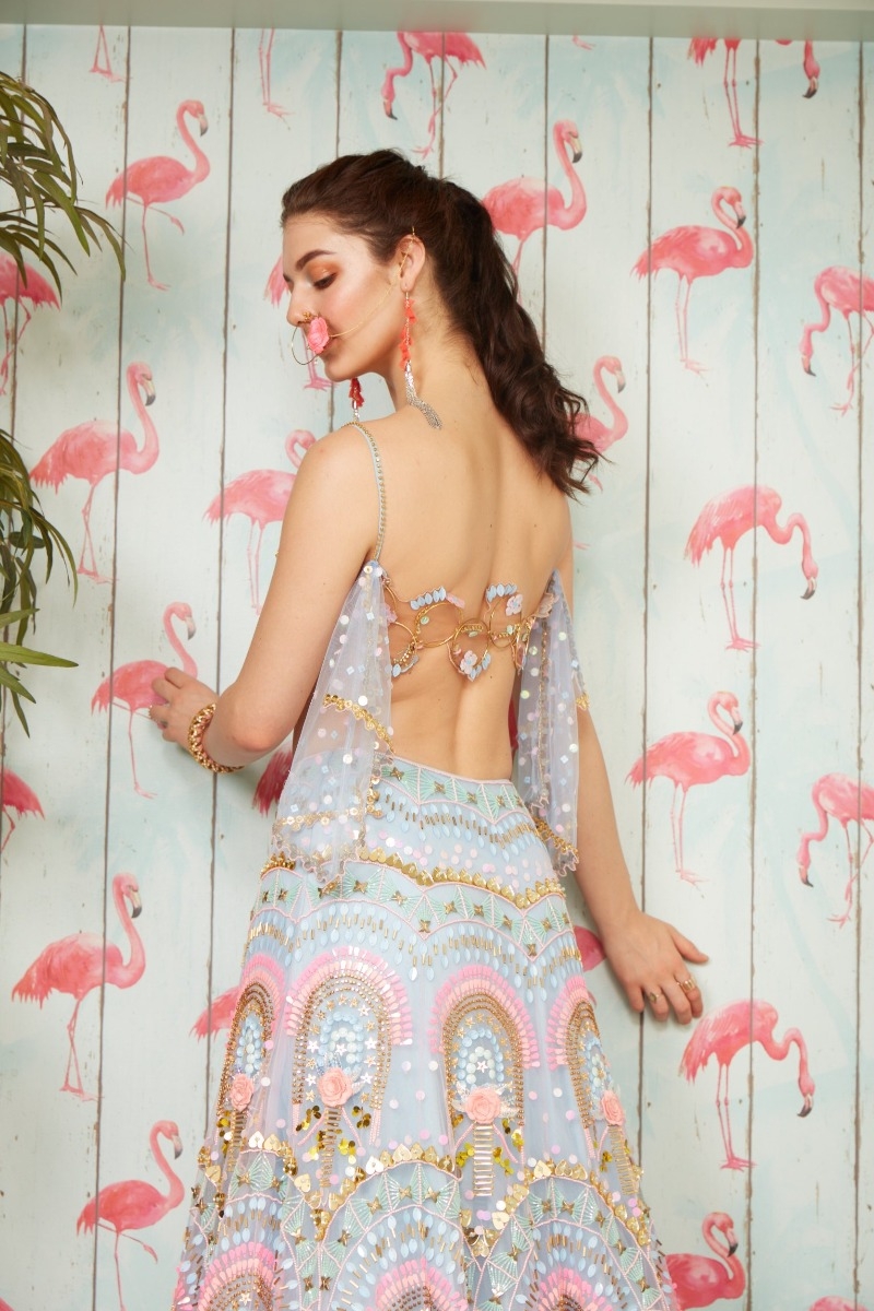 ELSA BLUE LEHNGA SET