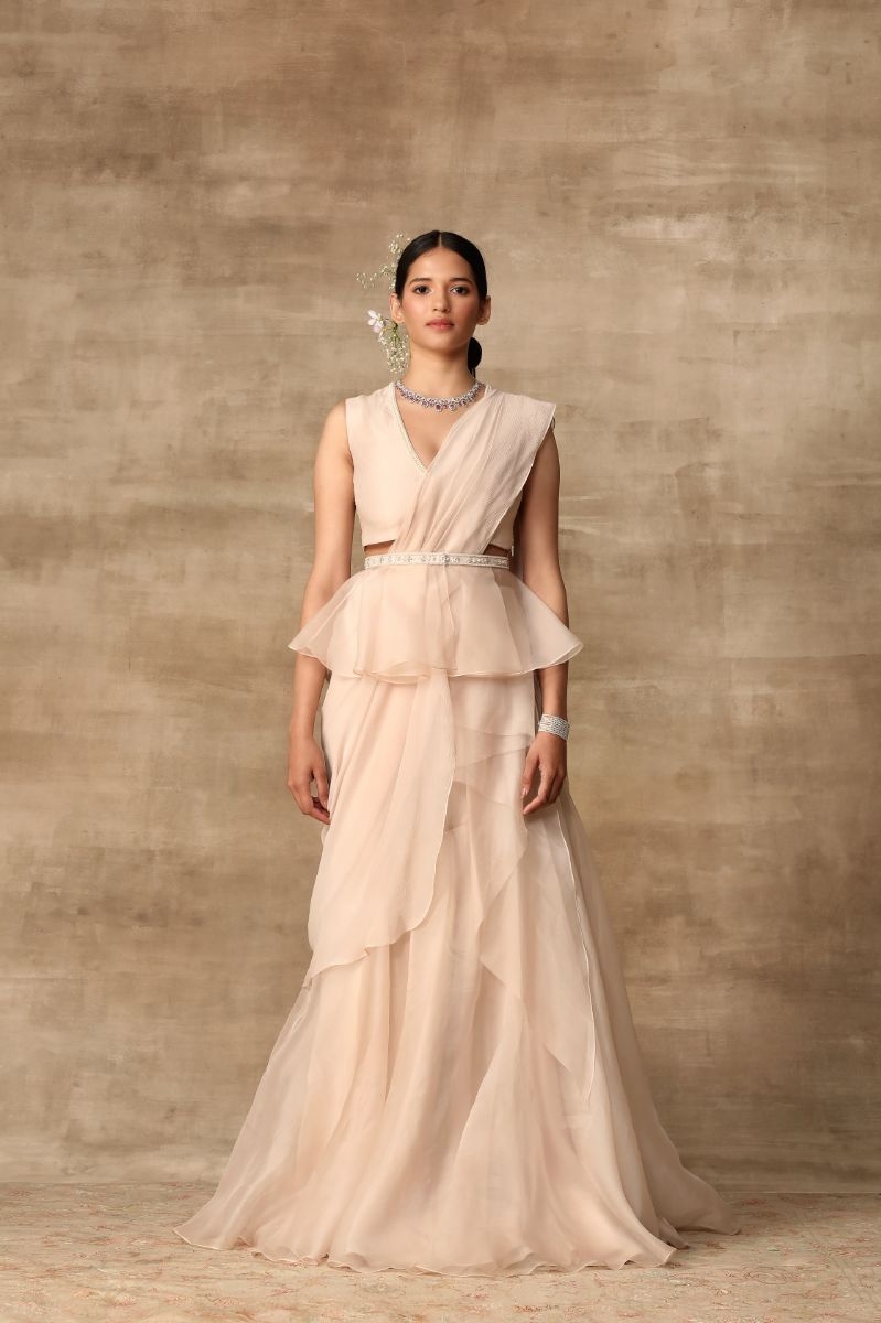 IVORY ORGANZA CONCEPT SARI