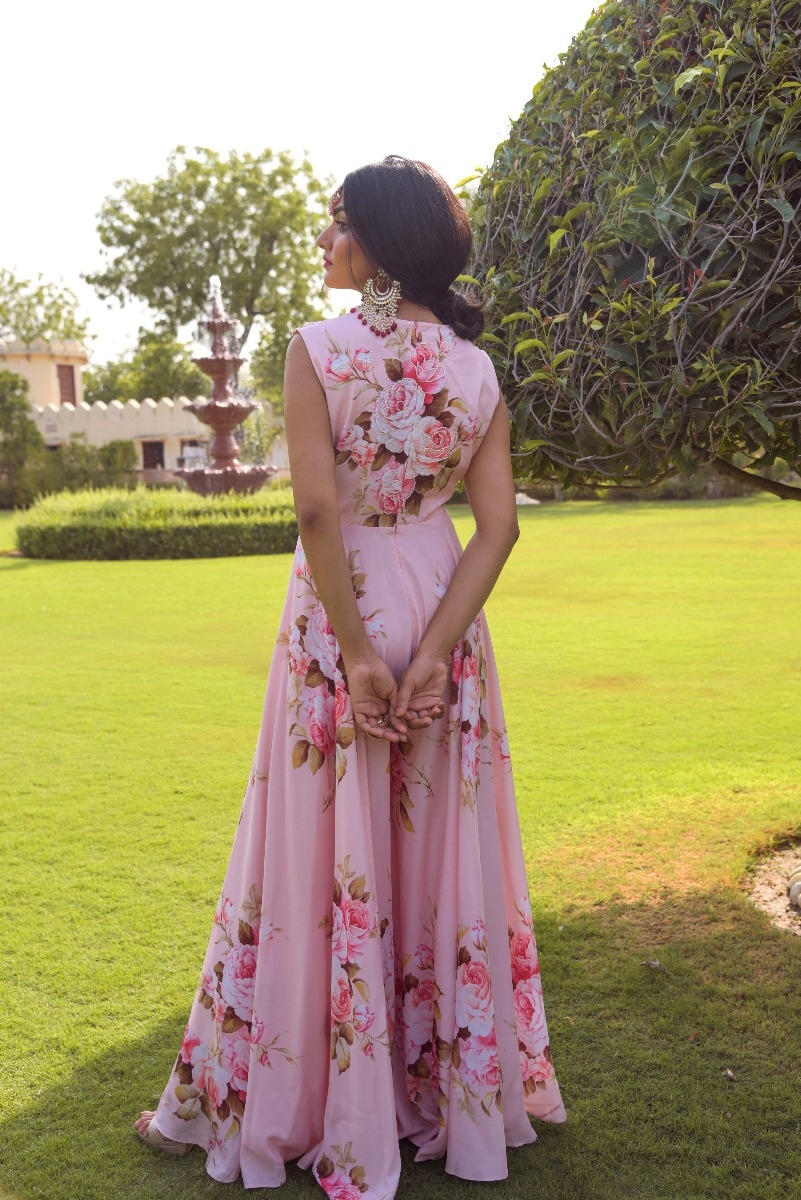 PINK FLORAL JUMPSUIT