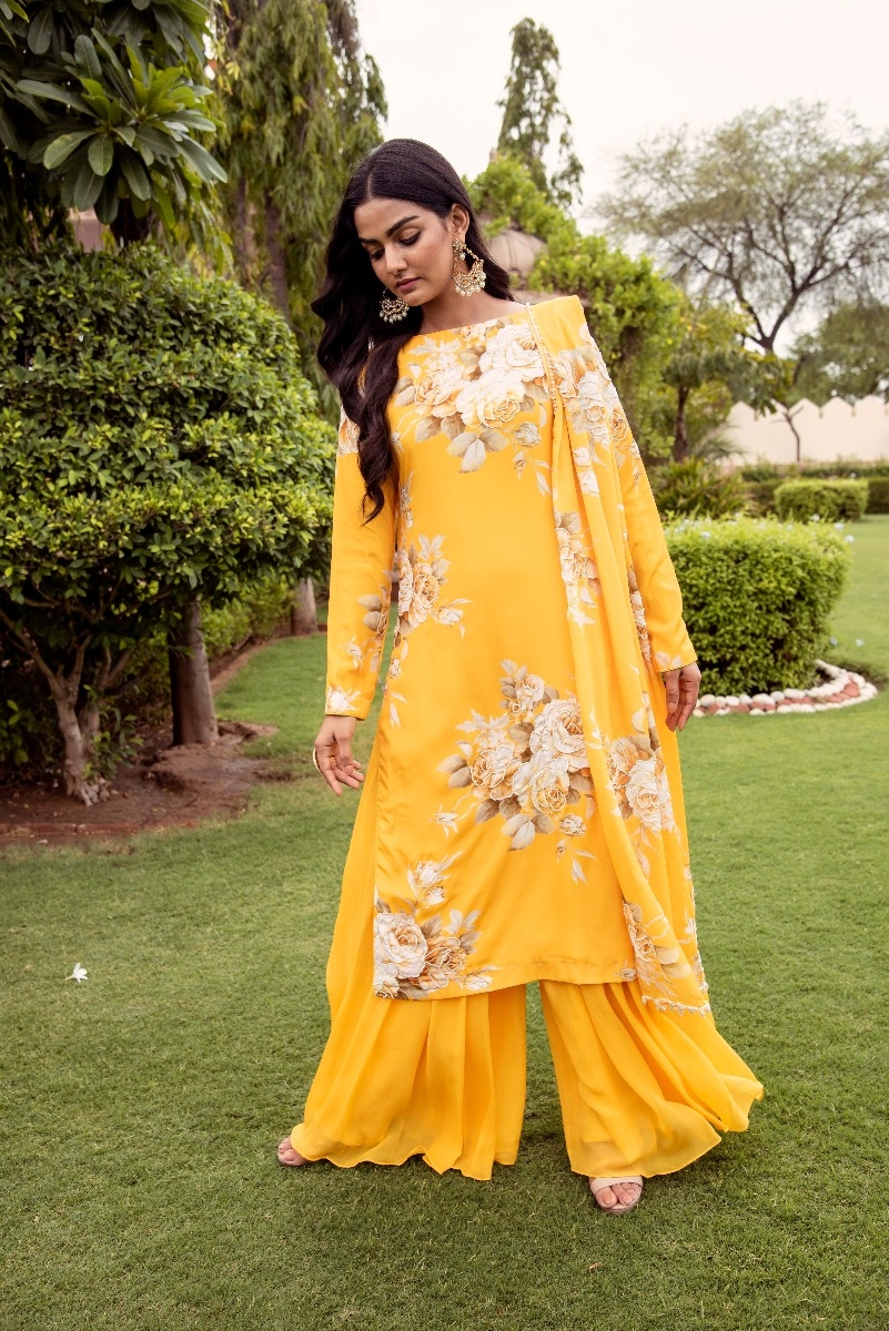 MANGO TUNIC AND SHARARA SET