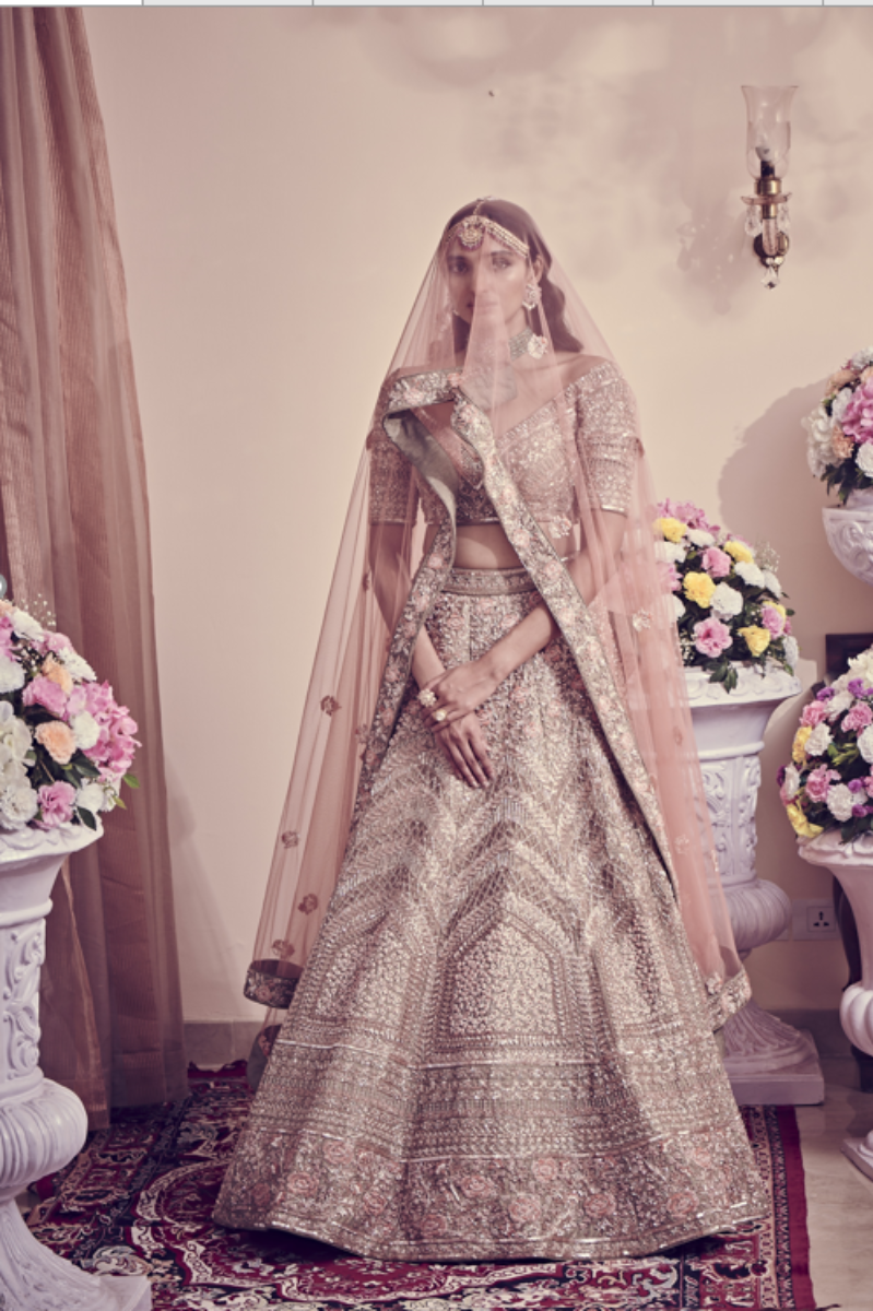 SAGE GREEN LEHENGA