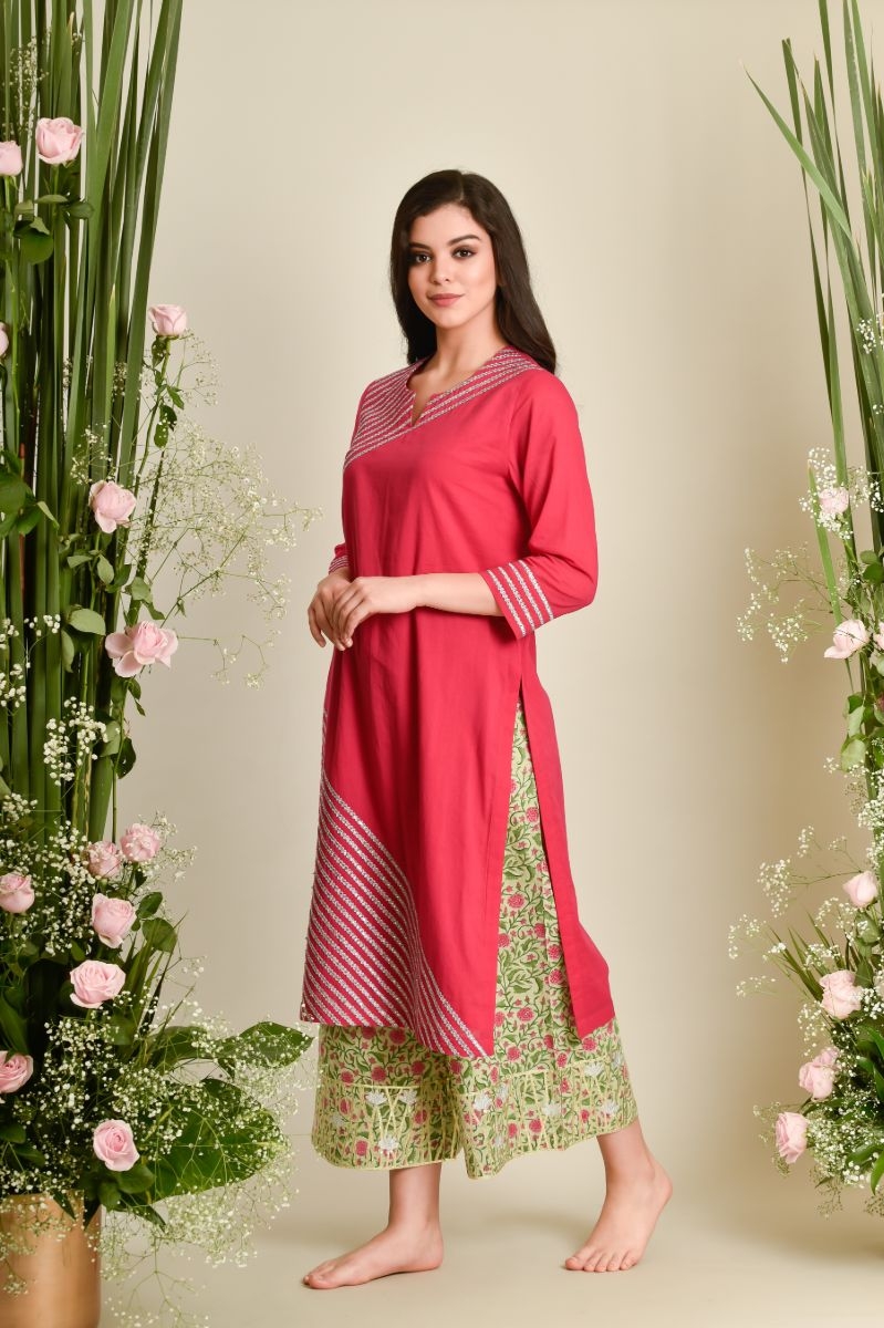 FUCHSIA KURTA 